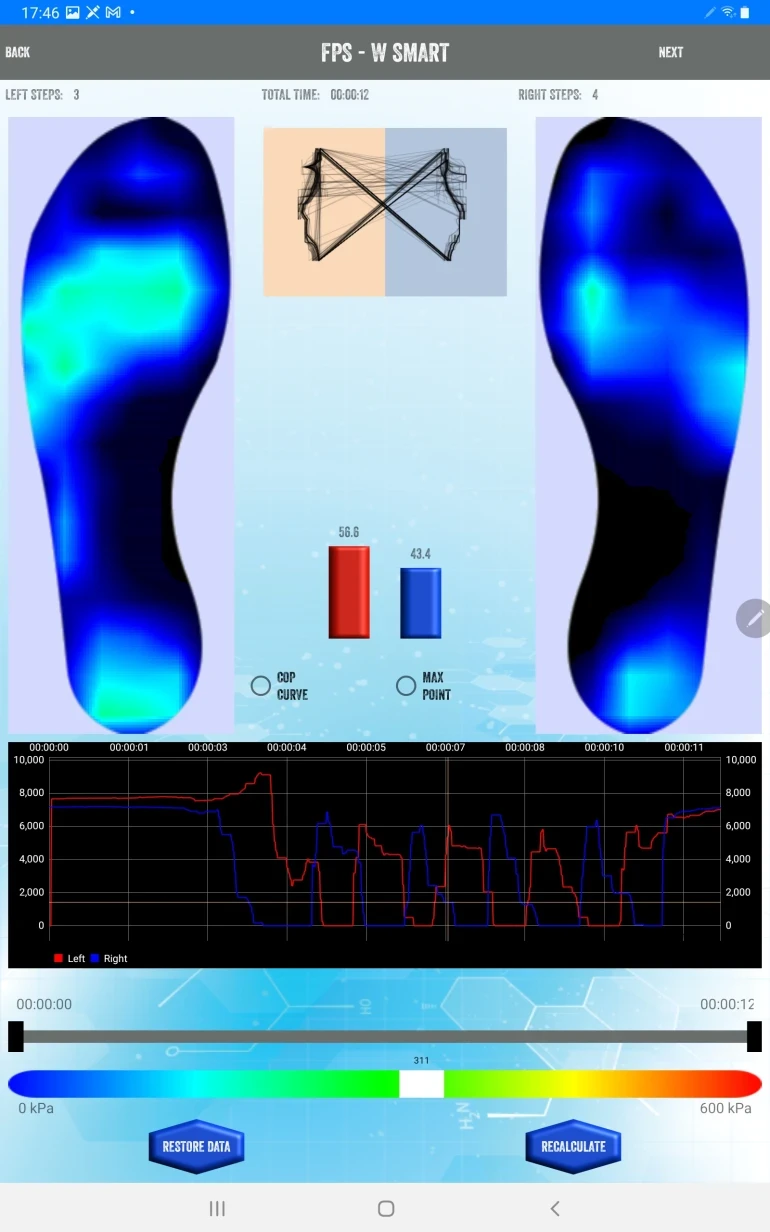 Output for Biomech Insole test