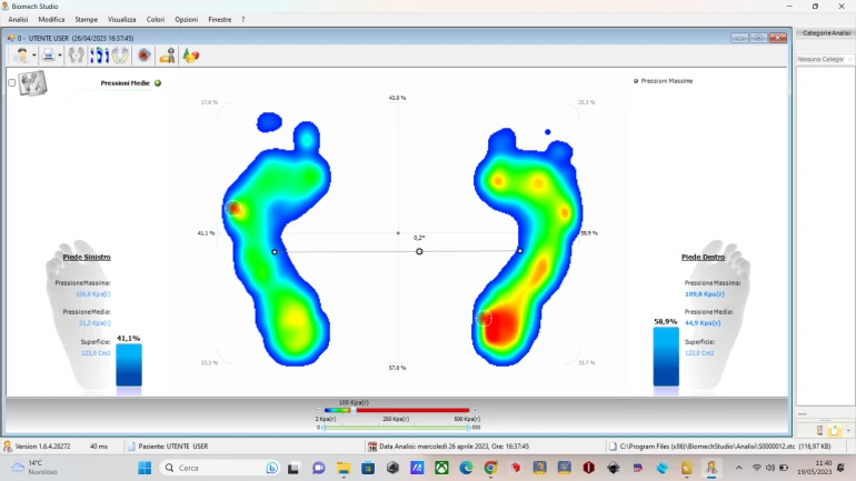 Output del programma