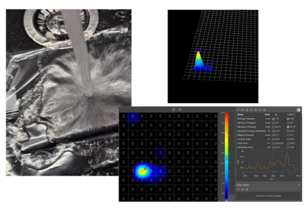 Spray pressure sensor